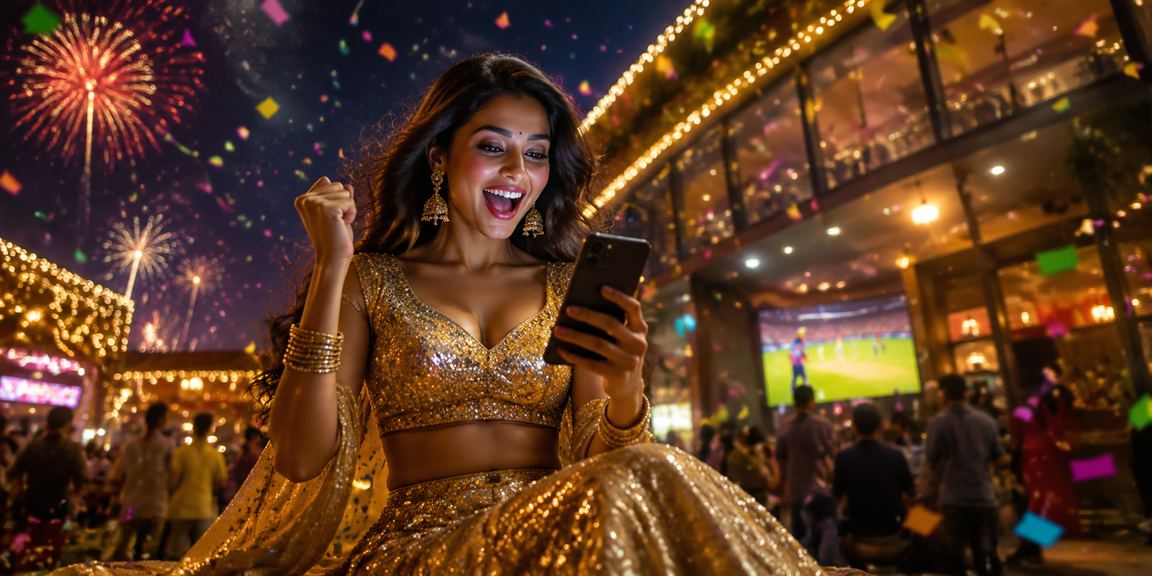 Indian player enjoying cricket betting online on 2237 on mobile device